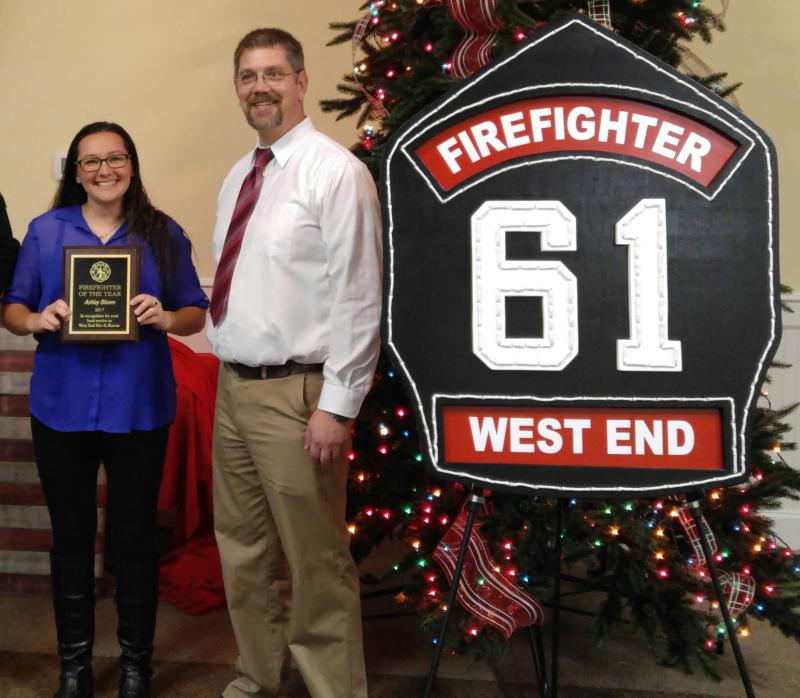 Fire Fighter of the Year Ashley Bloom